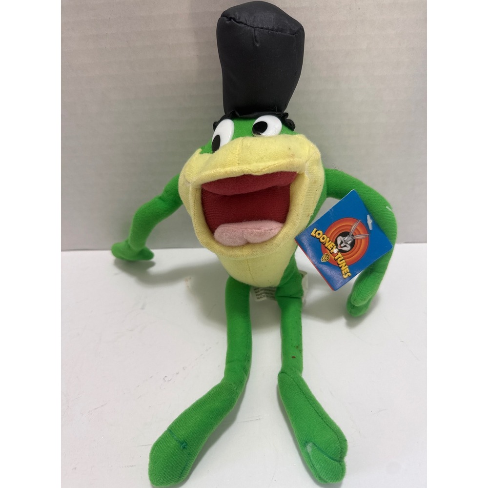 Vintage 1997 Looney Tunes Michigan J Frog Plush Ace Novelty Top Hat NWT 11"